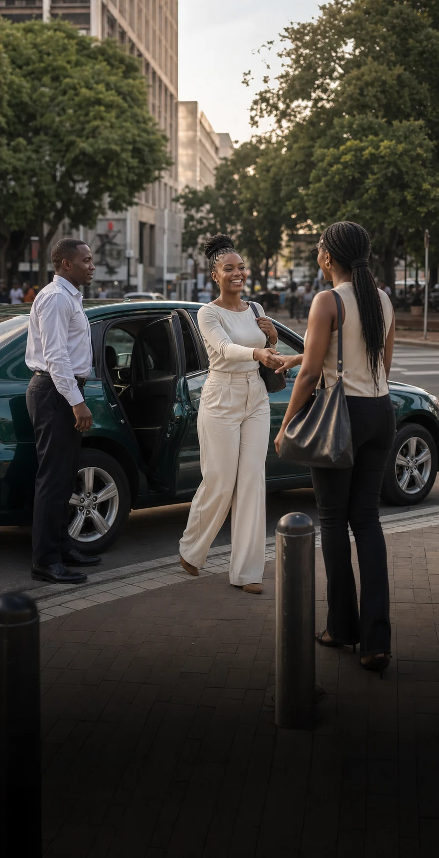 A Kose rider arriving in central Harare