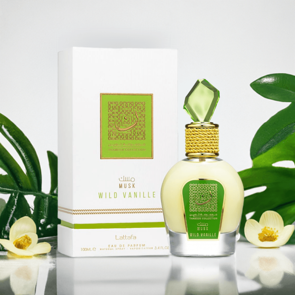 Lattafa Thameen Collection Musk Wild Vanille Eau de Parfum Spray for Women, 3.4 Ounce