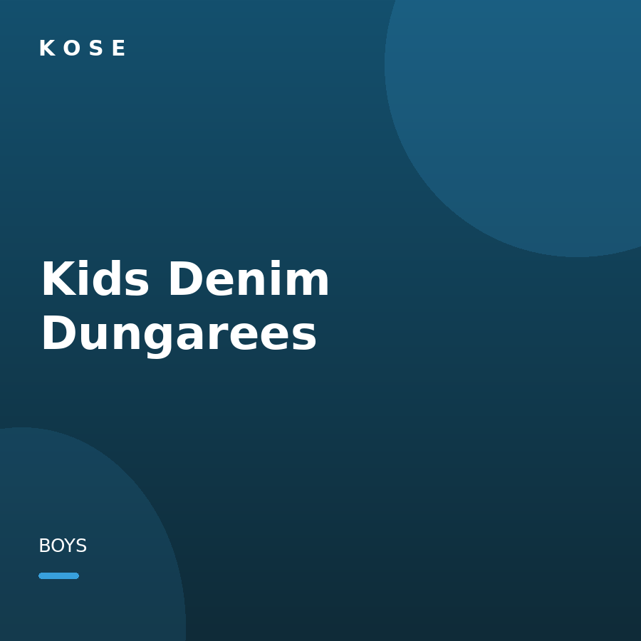 Kids Denim Dungarees