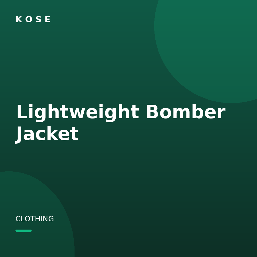 Lightweight Bomber Jacket