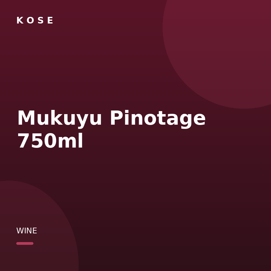 Mukuyu Pinotage 750ml