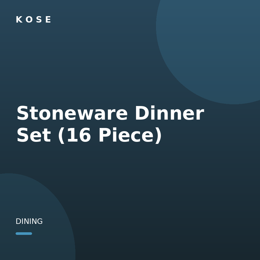 Stoneware Dinner Set (16 Piece)