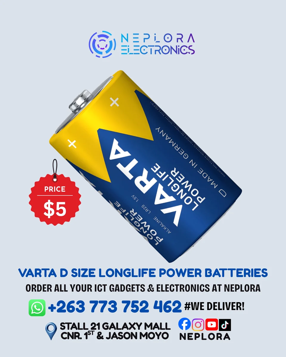 VARTA D Size Longlife Power Batteries in Harare