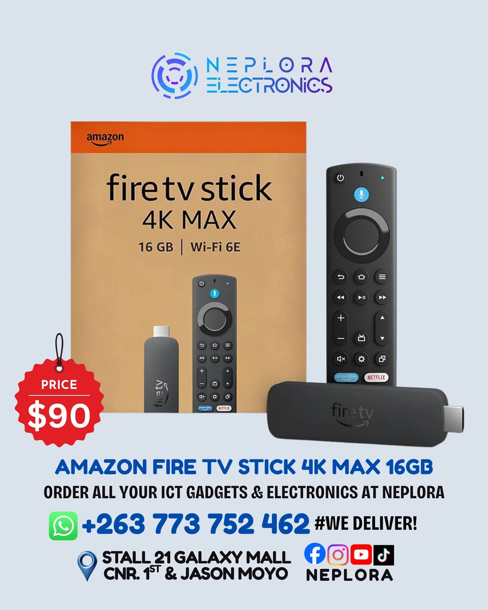 AMAZON FIRE TV STICK 4K MAX 16GB in Harare