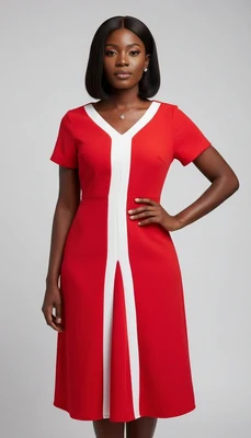 Plain Flared dress