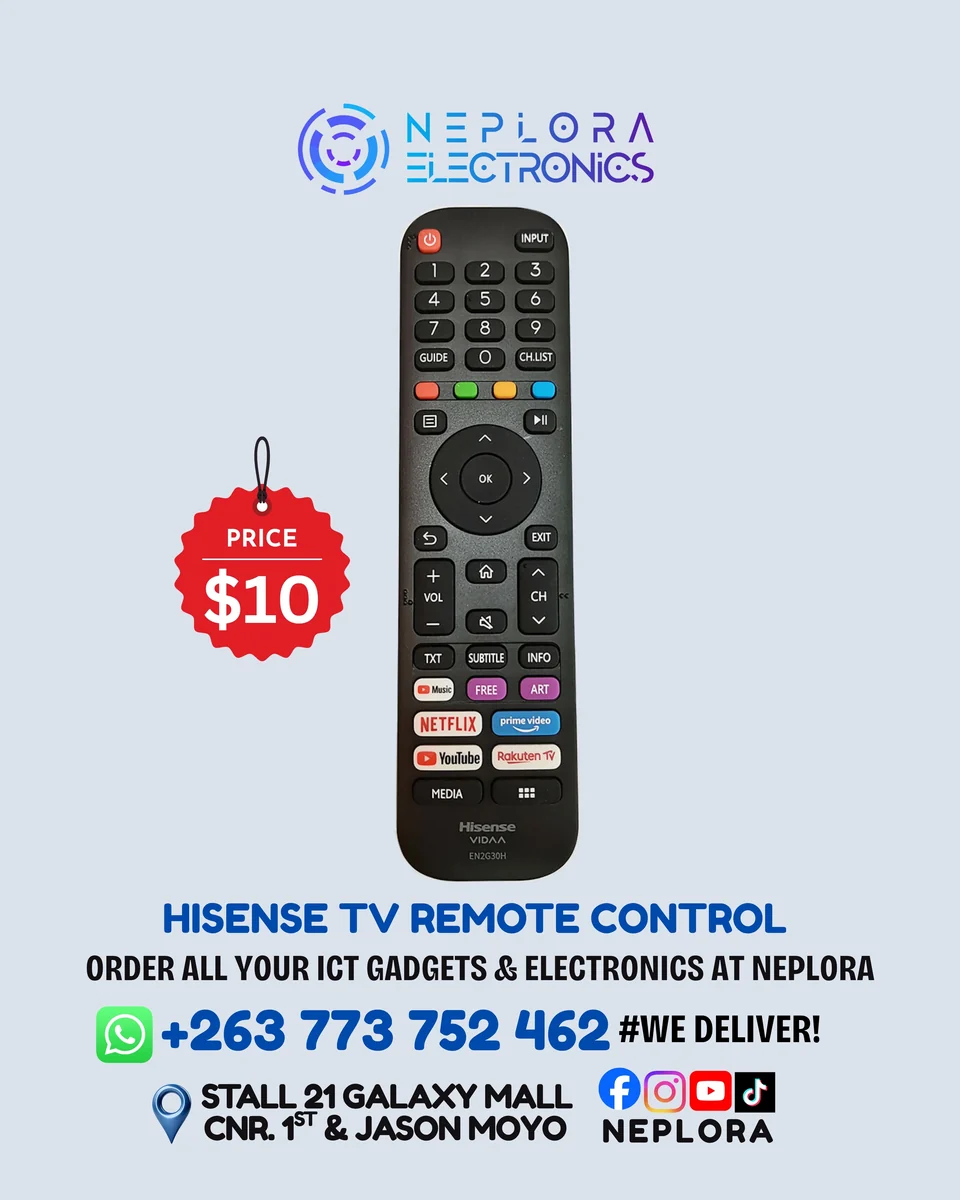 Hisense TV Remote Control in Harare
