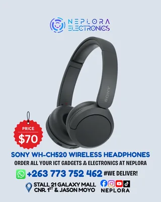 Sony WH-CH520 Wireless Headphones in Harare