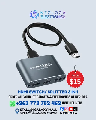 HDMI Switch / Splitter 3-in-1 in Harare