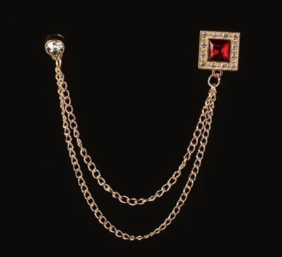 Elegant suit lapel chain or suit pin