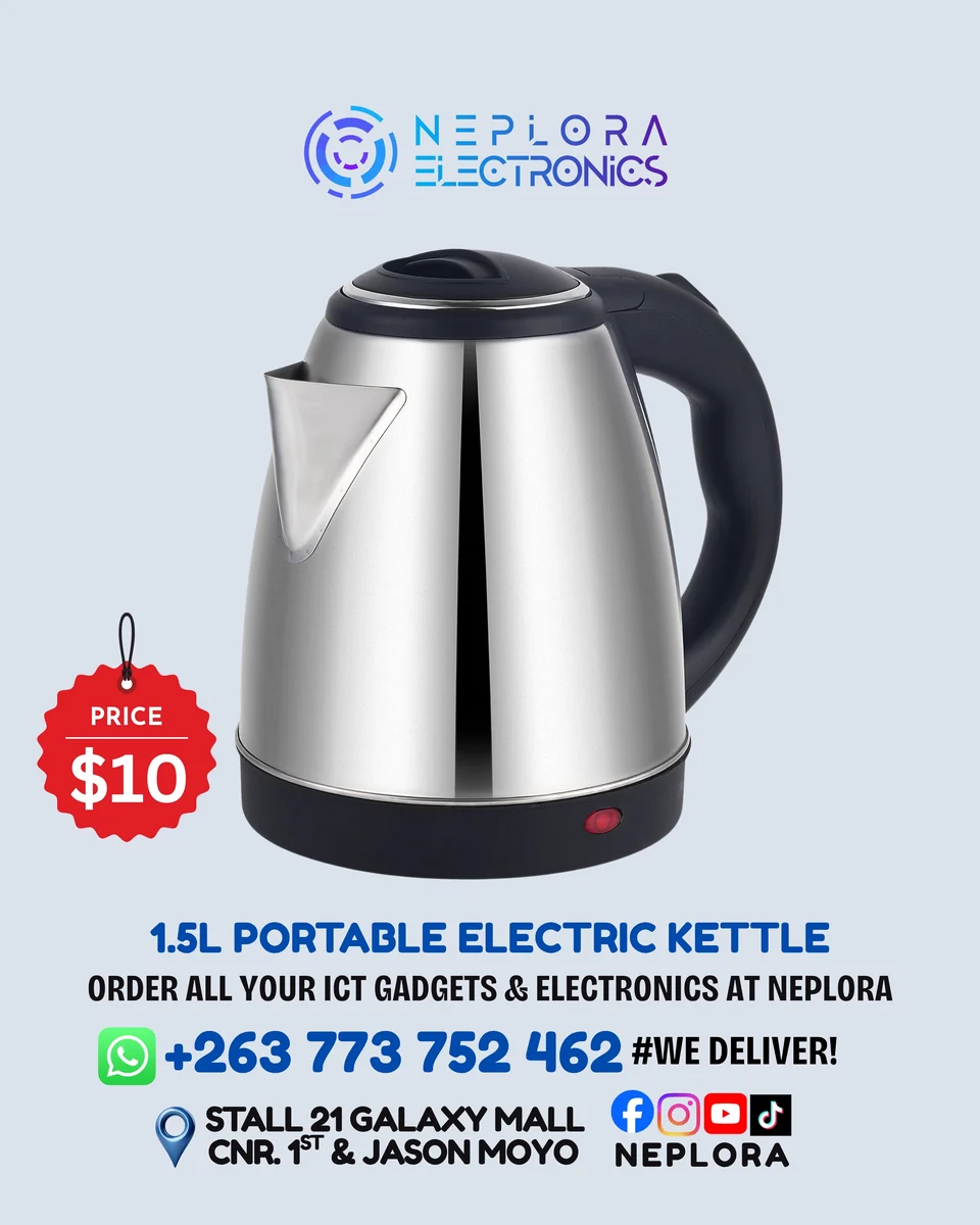 1.5L Portable Electric Kettle in Harare