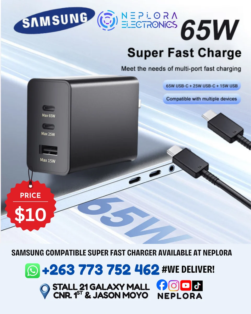 SAMSUNG COMPATIBLE SUPER FAST CHARGER 65W