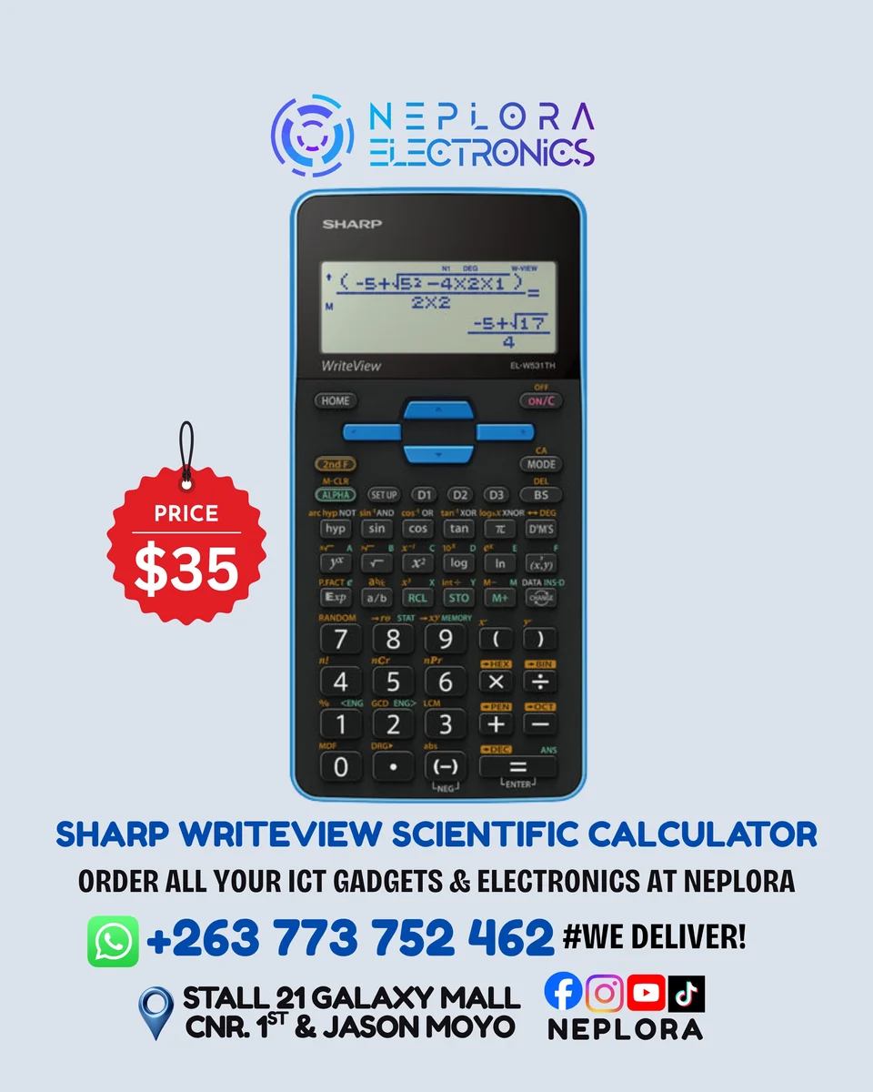 SHARP WRITEVIEW SCIENTIFIC CALCULATOR