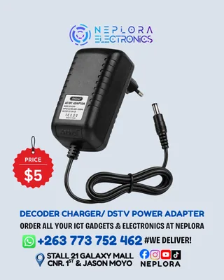 Decoder Charger / DStv Power Adapter Cable in Harare