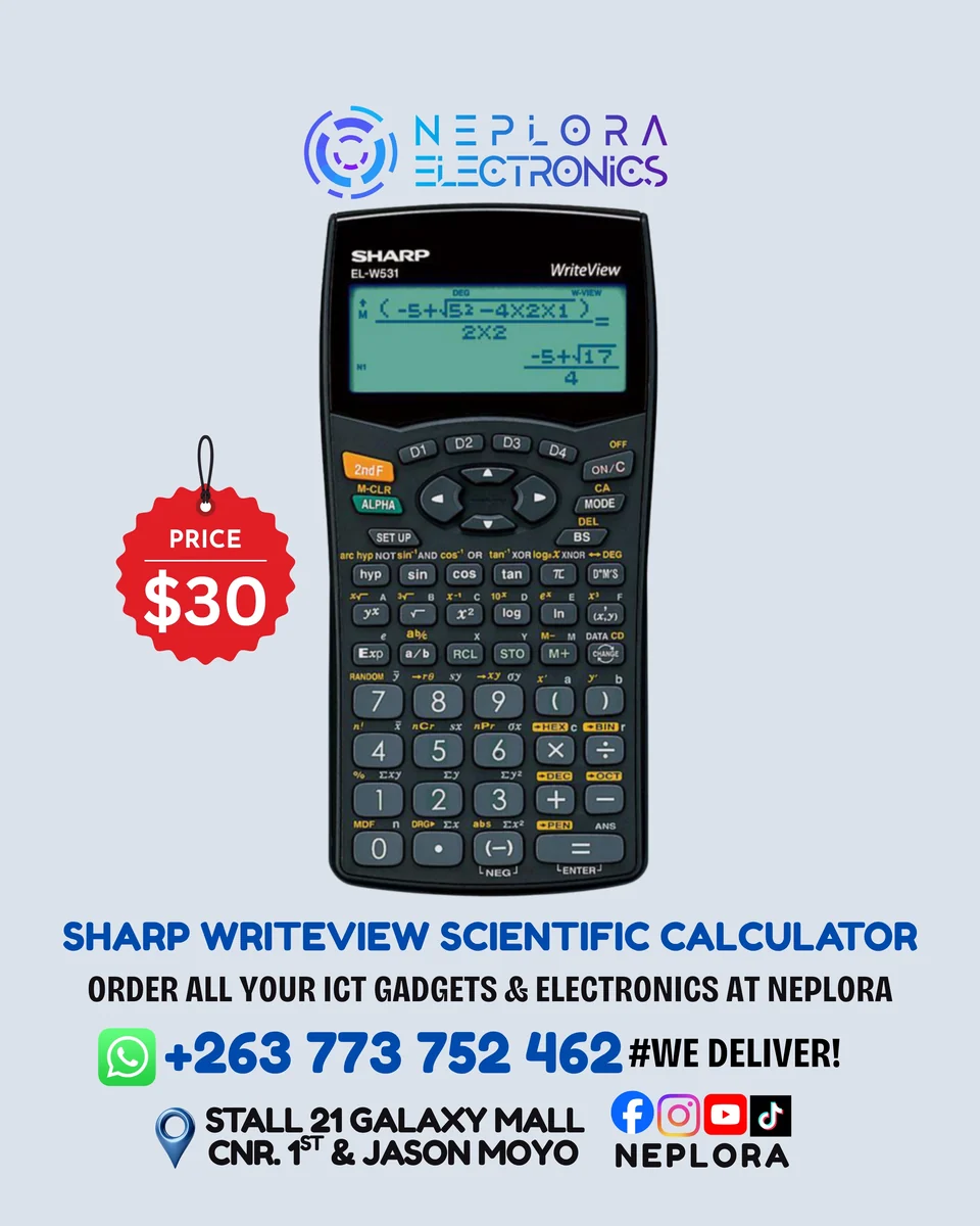 SHARP WRITEVIEW SCIENTIFIC CALCULATOR in Harare
