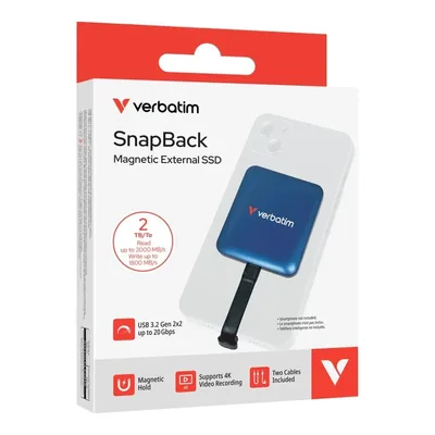 Verbatim 2TB SnapBack SSD Blue Metallic 32076