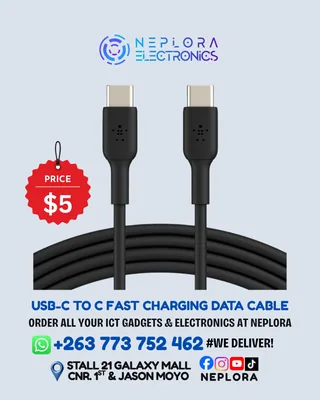 USB C to C Fast Charging data Cable