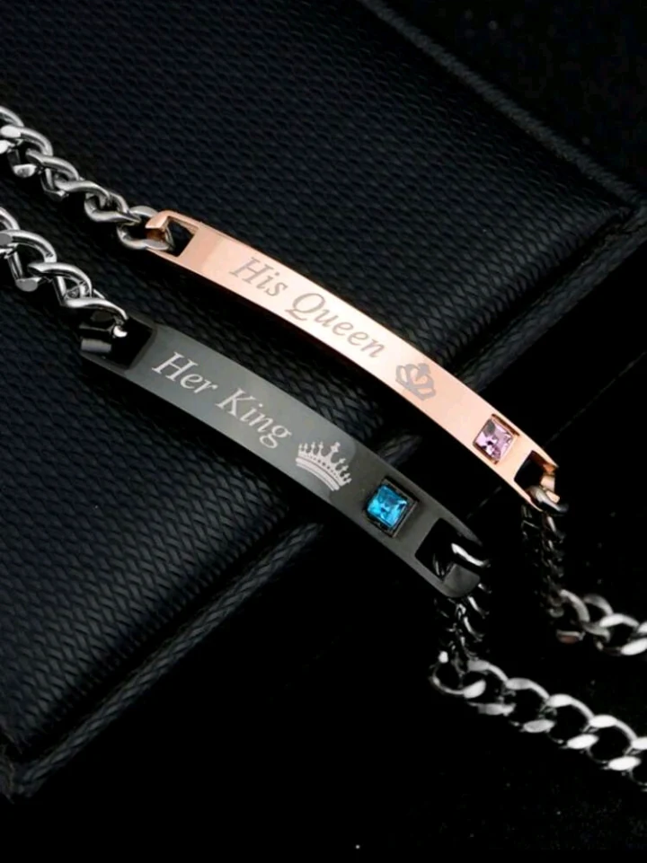 Her King and His Queen bracelet set