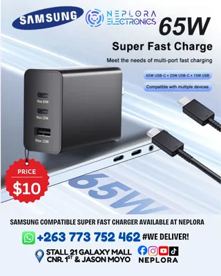 Samsung Compatible Super Fast Charger