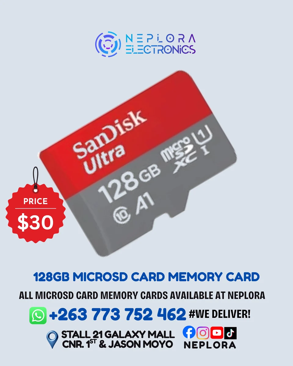 128GB MicroSD Memory Card in Harare