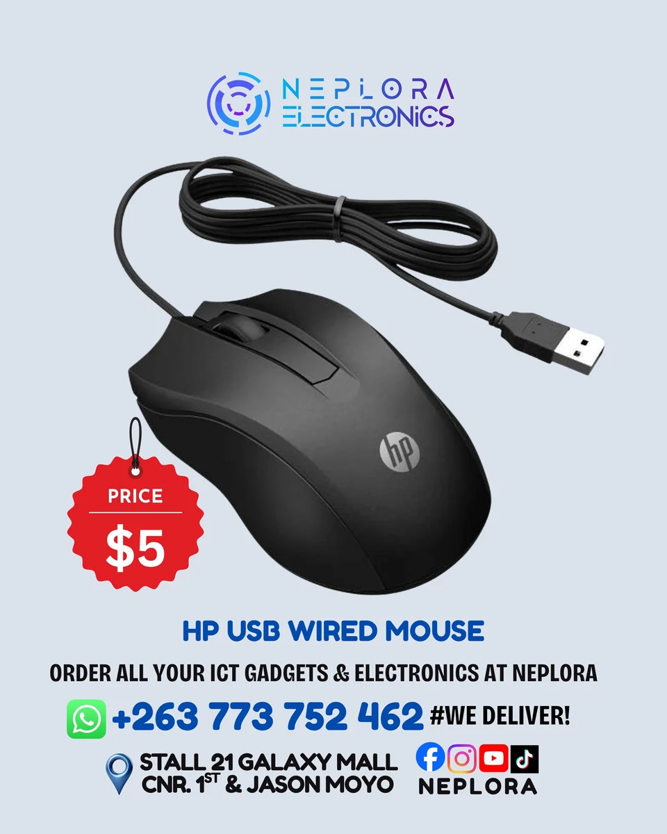 HP USB Wired Mouse in Harare